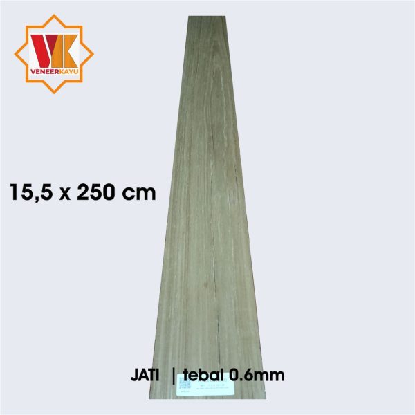 Veneer Kayu Jati 15,5cm x 250cm - Image 2